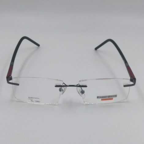 Kezar Stock Extra Frameless Transparent Men Eyeglasses